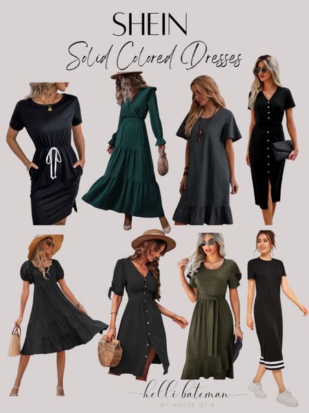 SHEIN solid colored dresses
Summer clothes, summer style, summer outfit, casual dress 


#LTKunder50 #LTKSeasonal #LTKstyletip