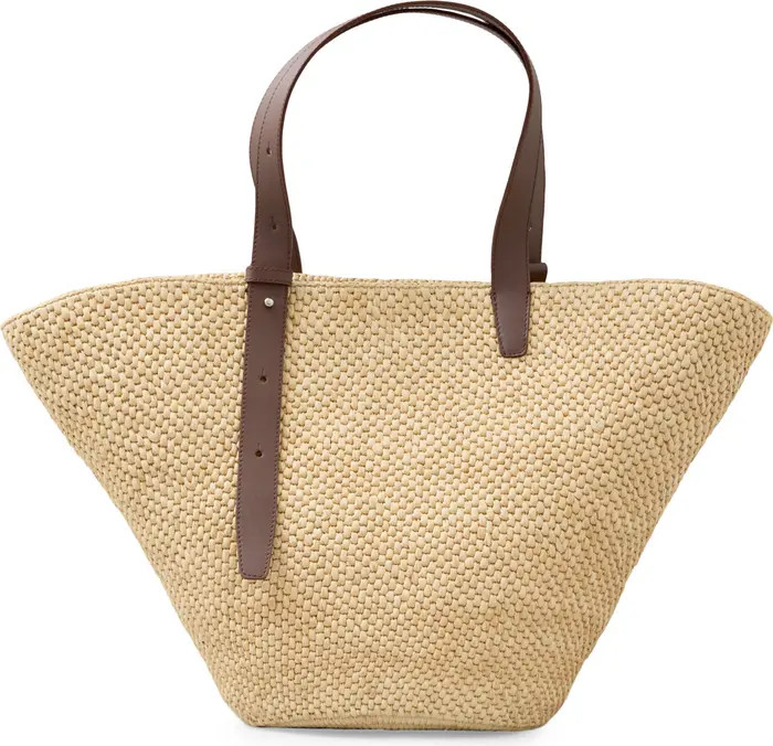 The Large Bianca Woven Raffia Tote | Nordstrom
