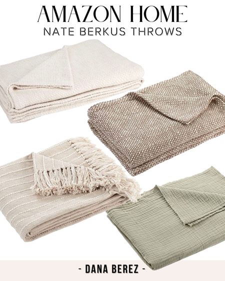 Cotton throw blankets for a neutral organic home from Amazon Nate Berkus collection 

#throwblanket #blanket #neutralblanket #cottonblanket 

#LTKhome #LTKSeasonal #LTKFind