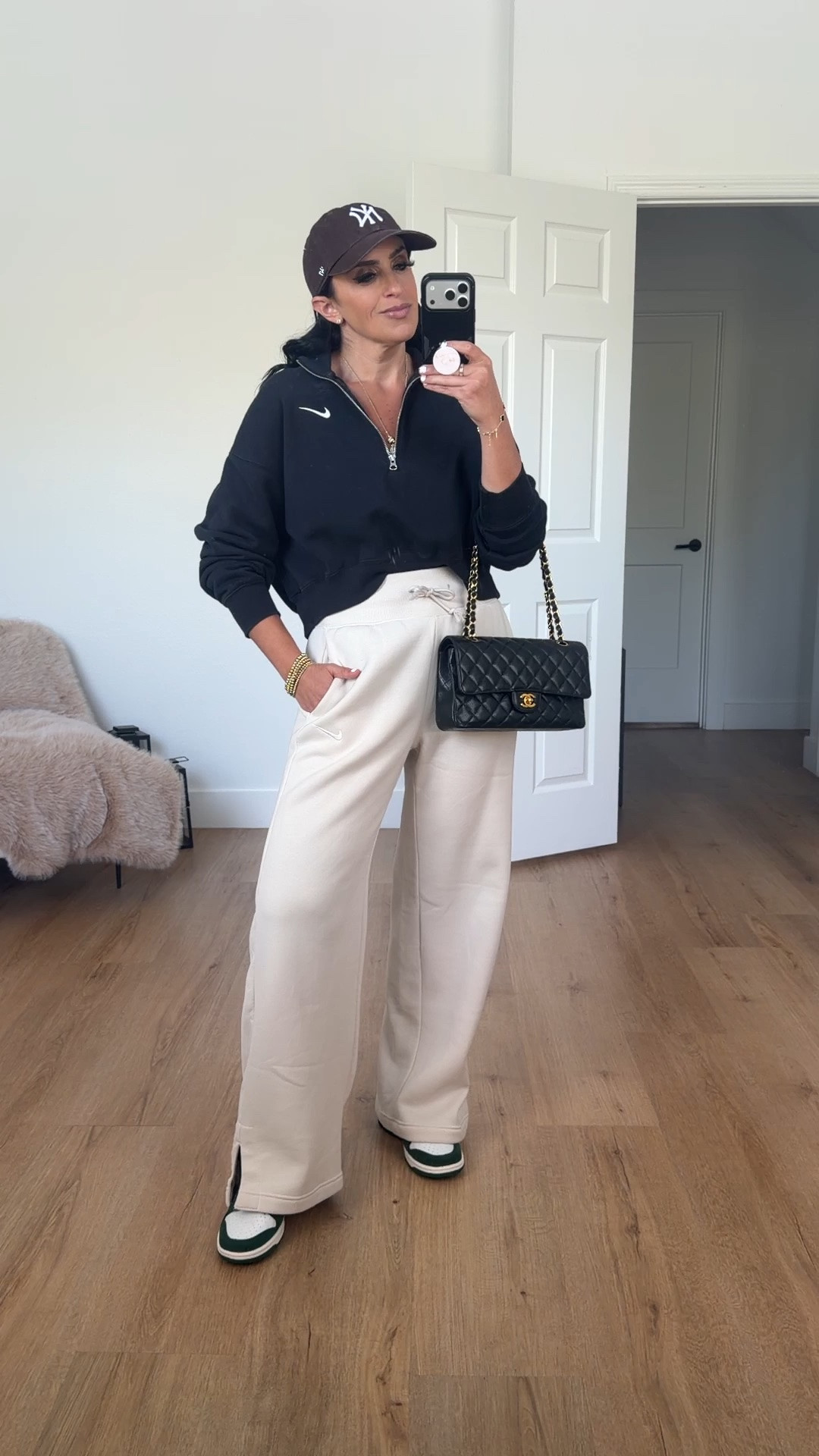 Nike phoenix plush high waisted wide leg fleece sweatpants now 25% off. I own in over 5 colors. One of my favorites for over 3 years now