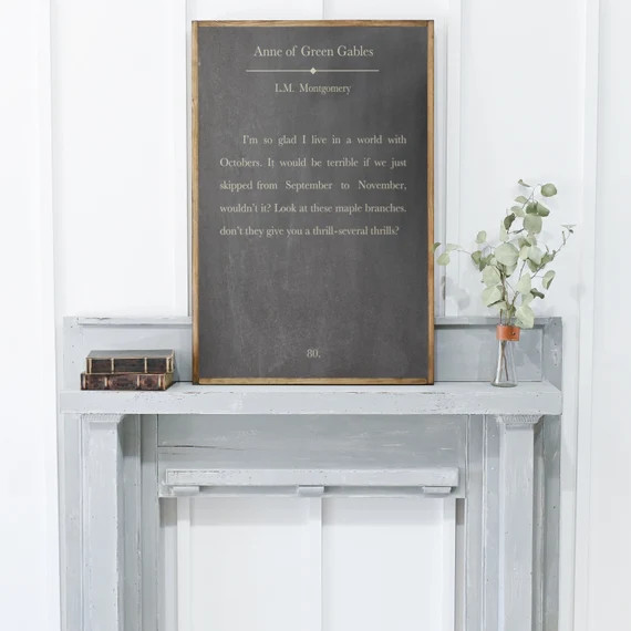 Fall Sign  I'm So Glad I Live In A World With Octobers  | Etsy | Etsy (US)