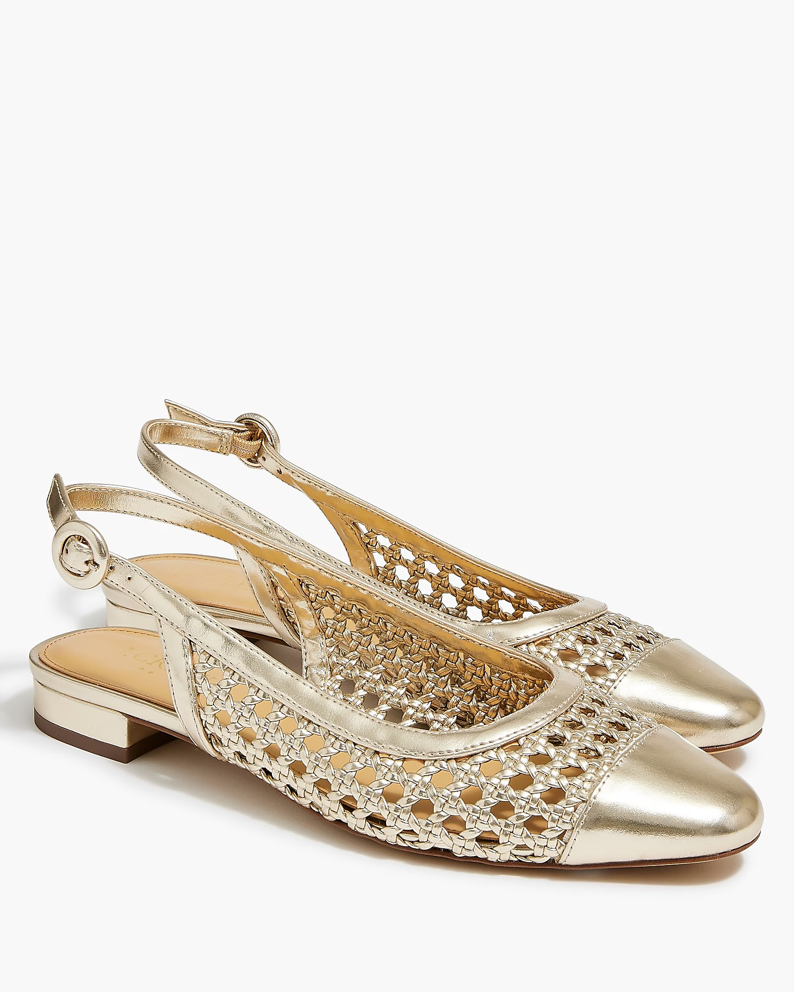 Woven slingback flats | J.Crew Factory