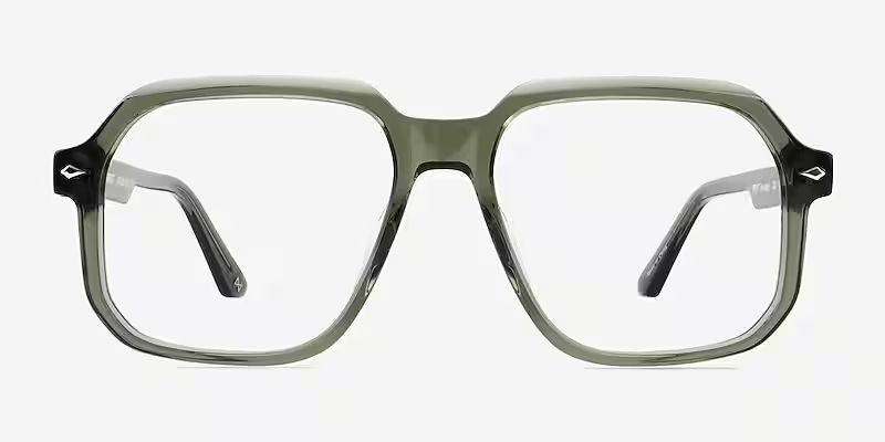 Everest Aviator Crystal Green Glasses for Men | Eyebuydirect | EyeBuyDirect.com
