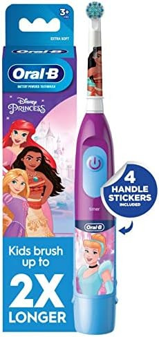 Oral-B Cepillo de dientes con batería para niños con princesas de Disney, para niños de 3 año... | Amazon (US)