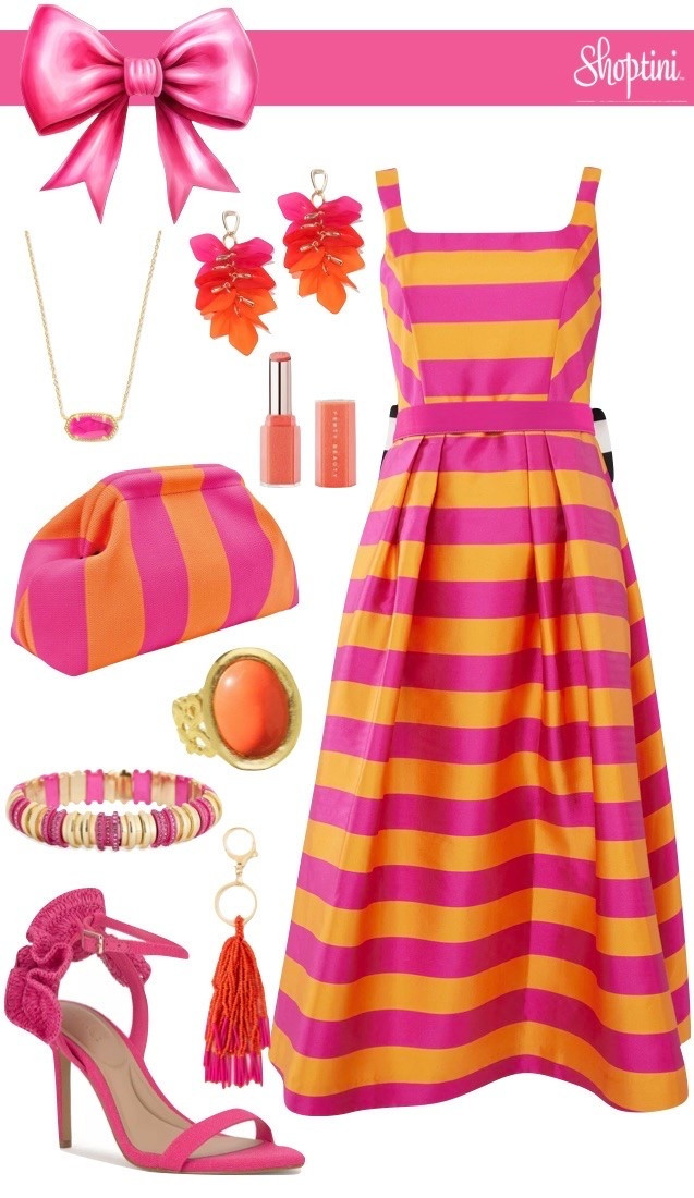 This color combo 💓🧡💓 where would you wear it? Summer wedding? Horse Races? Fancy Ladies Brunch? So many options!!! #gown #pinkandorange

#LTKootd