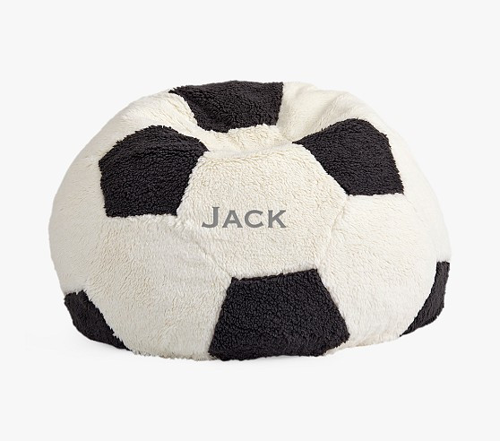 Anywhere Beanbag™, Sherpa Soccer Ball Slipcover Only | Pottery Barn Kids