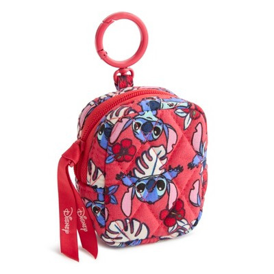 Vera Bradley Women's Disney Lilo and Stitch Cotton Large Essential Earbud Bag Charm Stitch Monstera | Target