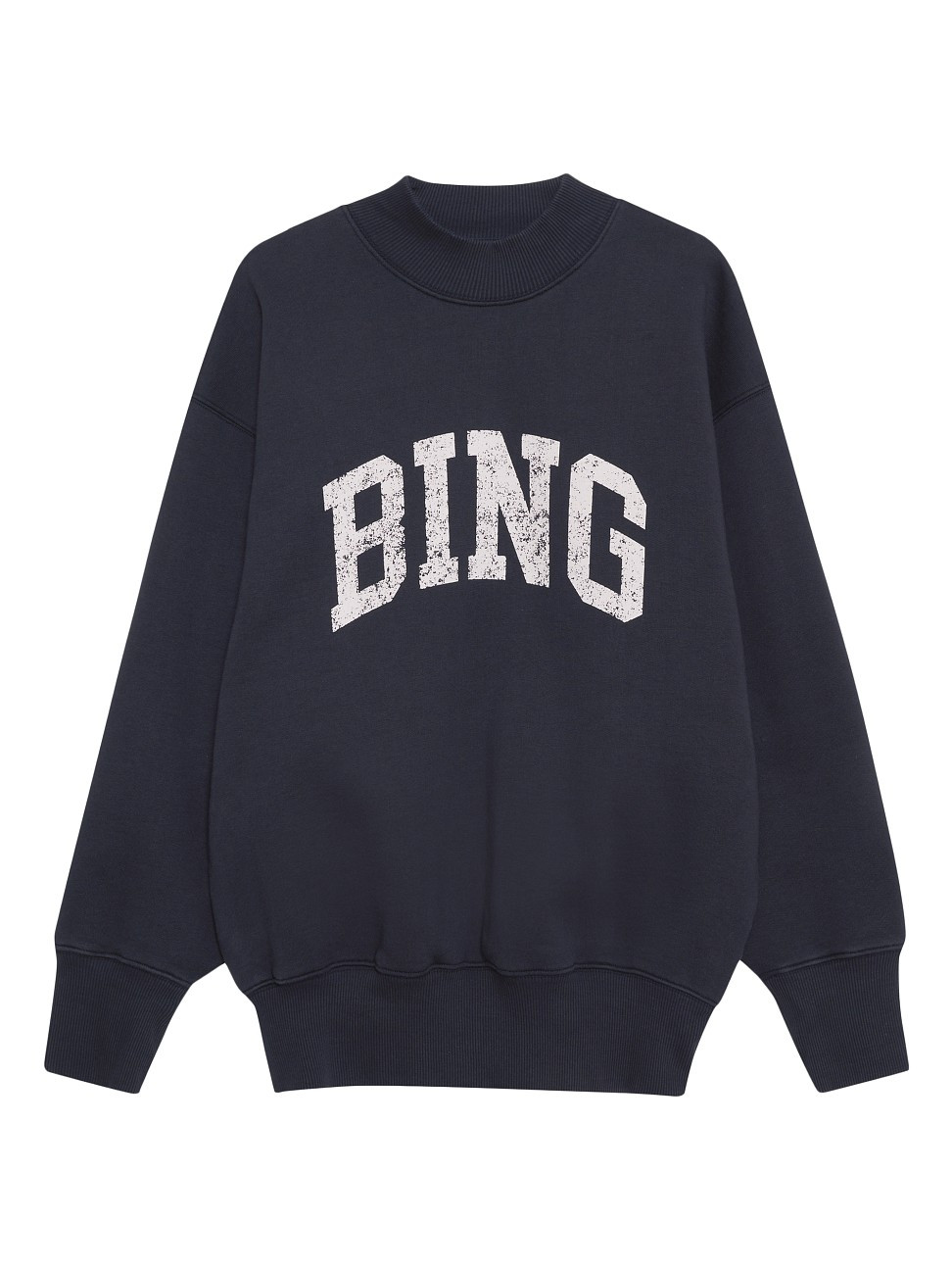 Women's Bradie Logo Cotton-Blend Sweatshirt - Navy - Size Large | Saks Fifth Avenue