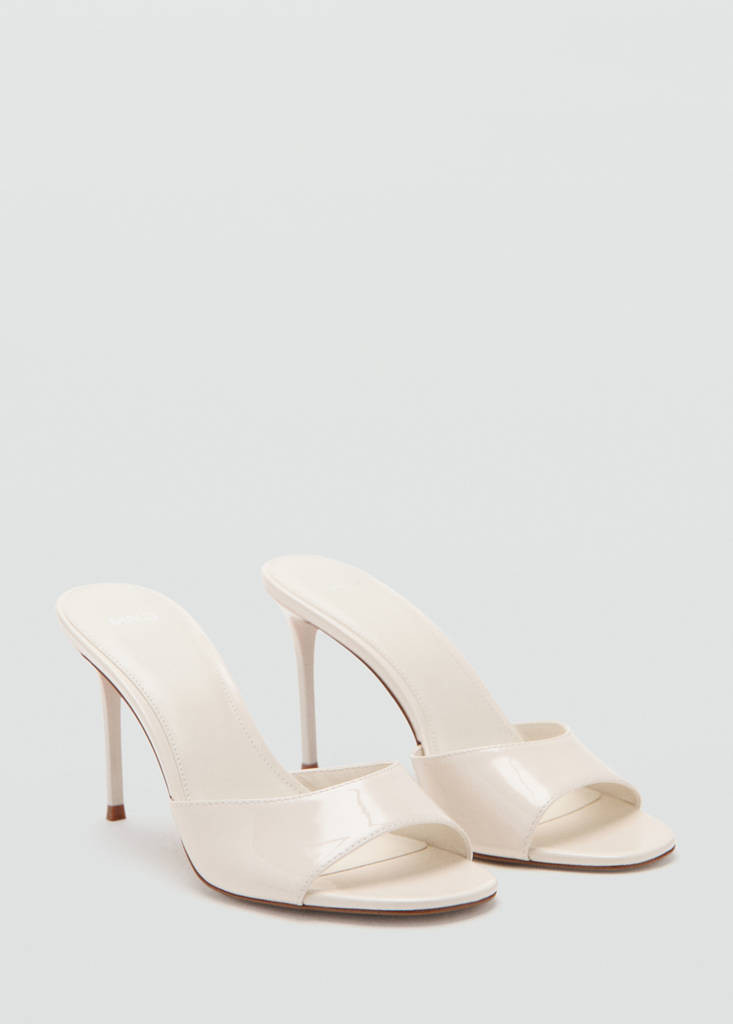 Sandale à talon aiguille blanc - Femme - 42 - MANGO | Mango EU