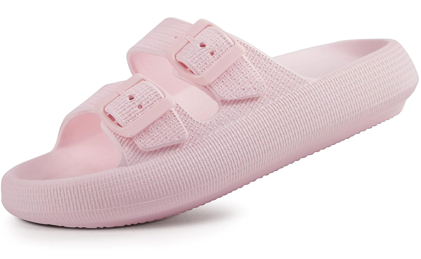 Weweya Sandals for Women and Men - Pillow Slippers - Double Buckle Adjustable Slides - EVA Flat S... | Amazon (US)