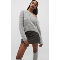 Stradivarius Faux leather faded mini skirt Grey 12 | Stradivarius (UK)