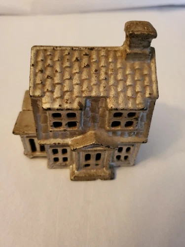 Antique Small Cast Iron AC Williams 2-Story House Coin Still Bank, silver | eBay US