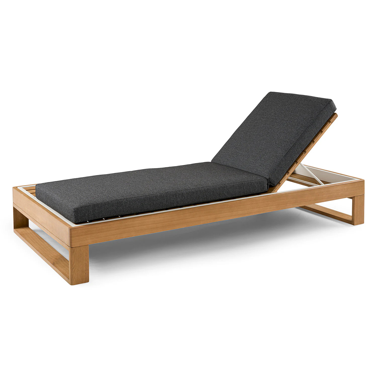 Toro 80.5" Outdoor Chaise Lounge - Dravite Black | Article