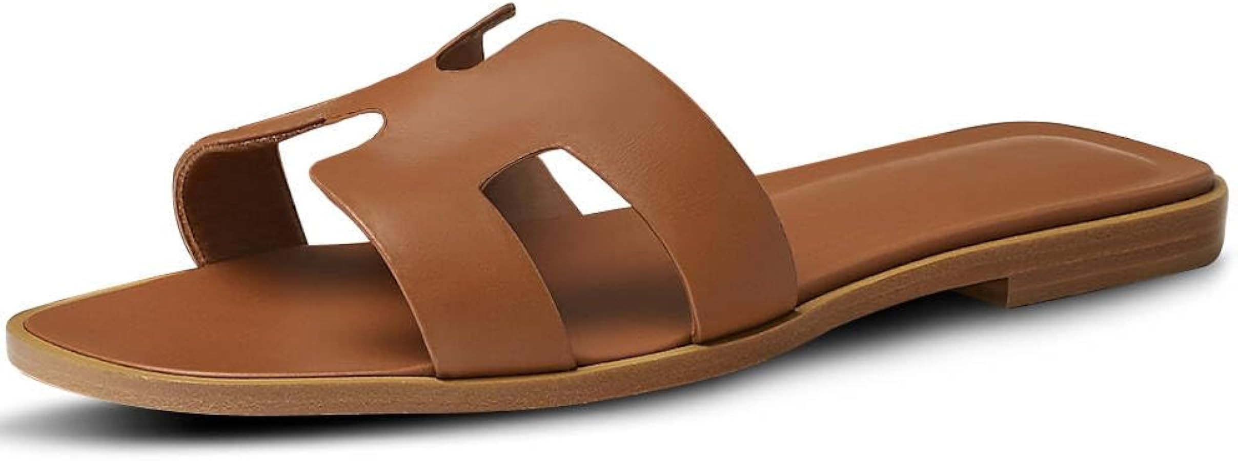 Womens Sandals H-Band Slides Flat Sandals for Women Summer Sandals | Amazon (US)