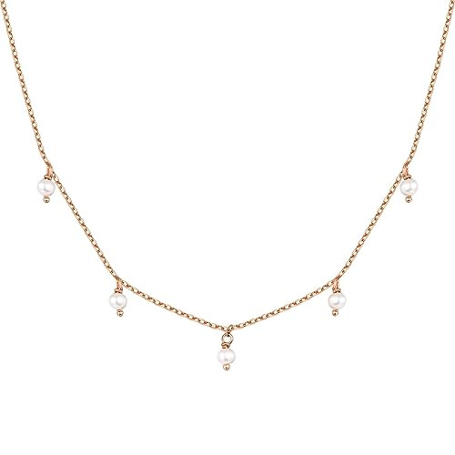 PAVOI 14K Gold Plated Station Necklace | Simulated Diamond BTY Necklace | Womens CZ Chain Necklac... | Amazon (US)