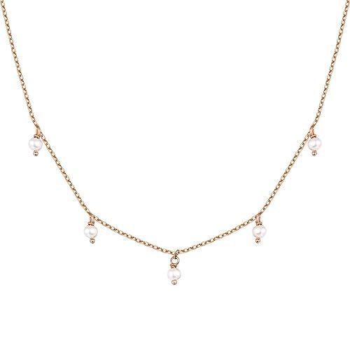 PAVOI 14K Gold Plated Station Necklace | Simulated Diamond BTY Necklace | Womens CZ Chain Necklac... | Amazon (US)