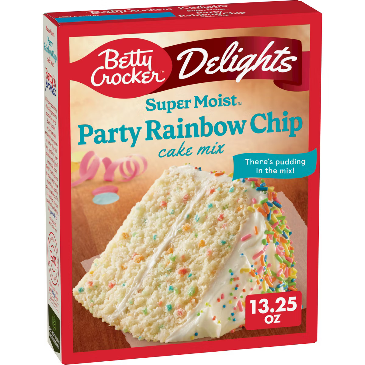 Betty Crocker Delights Rainbow Chip Super Moist Cake Mix - 13.25oz | Target