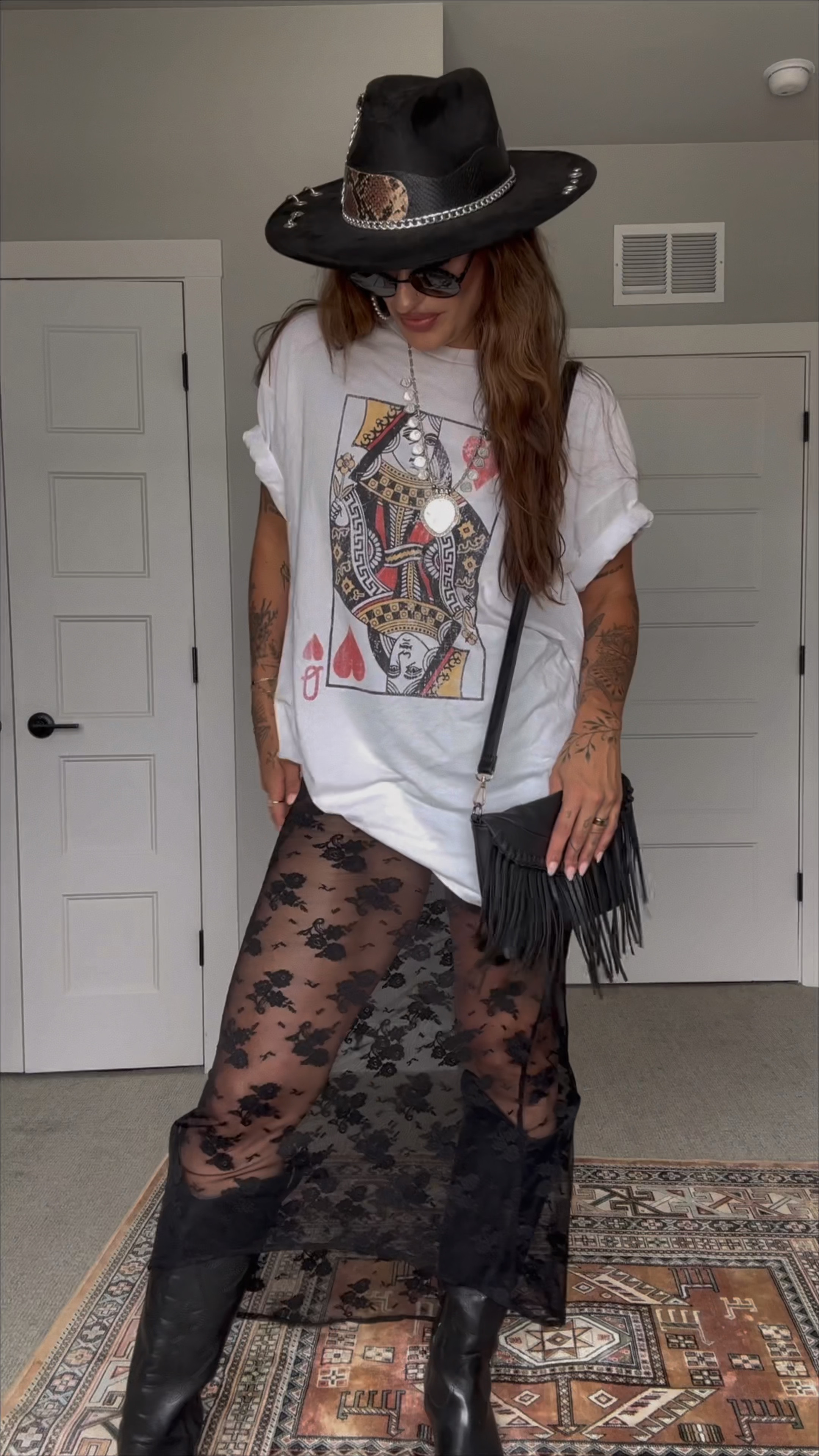 Western grunge - styling this $13 Walmart graphic tee! 

#LTKsalealert #LTKstyletip #LTKVideo