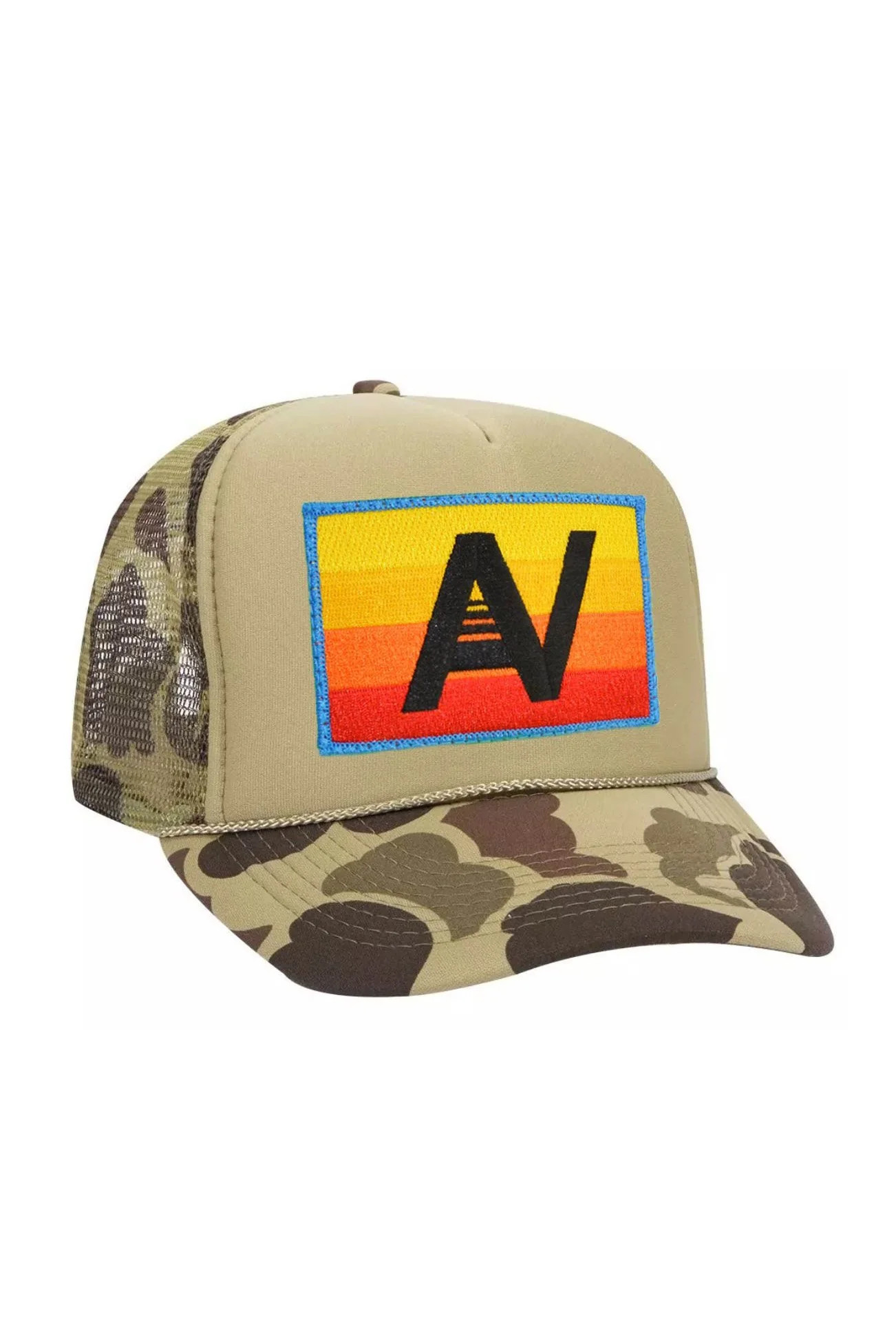 LOGO RAINBOW VINTAGE TRUCKER HAT | Aviator Nation