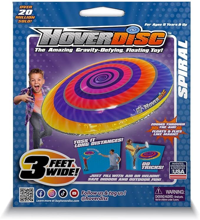 Spiral, Inflatable Floating Disc, 3 Feet Wide, Flying Toy Spinning | Amazon (US)
