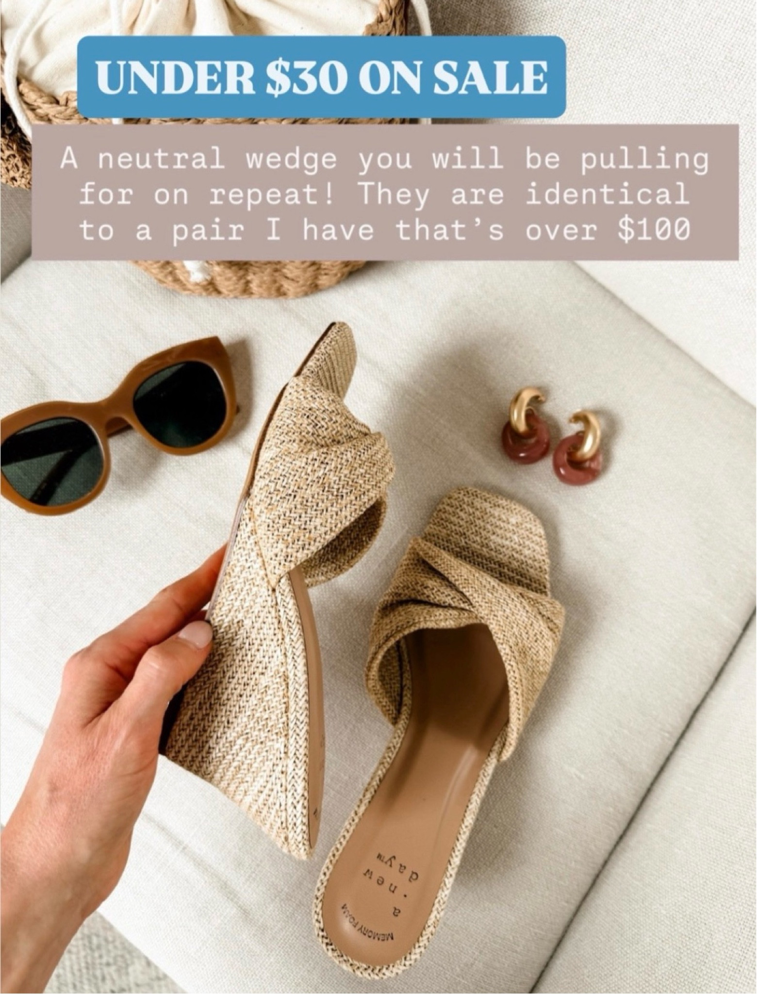 These neutral wedges are identical to a pair I have that is over $100, and these are even 40% off! 👏🏼 You will wear these on repeat!

Loverly Grey, summer wedges, raffia wedges, neutral wedges, sandals, Target sale, Target circle week

#LTKSaleAlert #LTKSeasonal