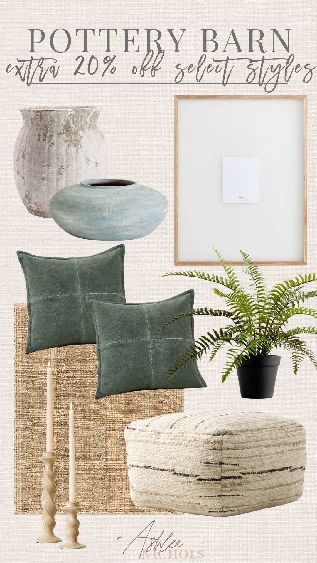 Extra 20% off select sale styles at Pottery Barn!

Home decor,
Area rug, throw pillows, home accents

#LTKSeasonal #LTKHome #LTKSaleAlert