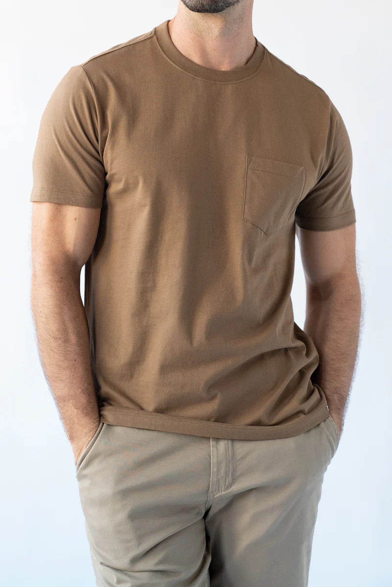 Pocket Tee - Nature Tan | Devil Dog Dungarees