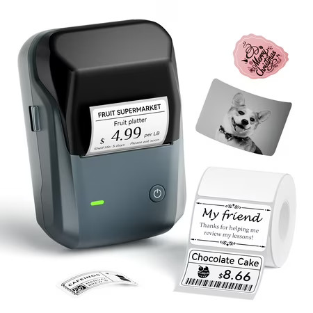 NIIMBOT B1 Label Makers, 2 Inch Bluetooth Label Maker Auto Identification Portable Label Printer | Walmart (US)