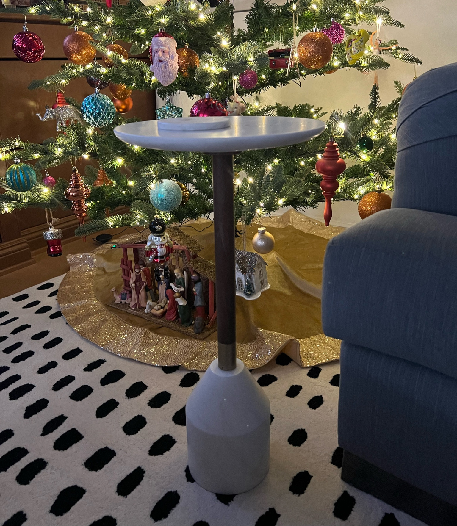 Perfect side table to rest a glass of wine. Doesn’t take up much room but adds incredible charm.  

#LTKHome #LTKGiftGuide #LTKParties