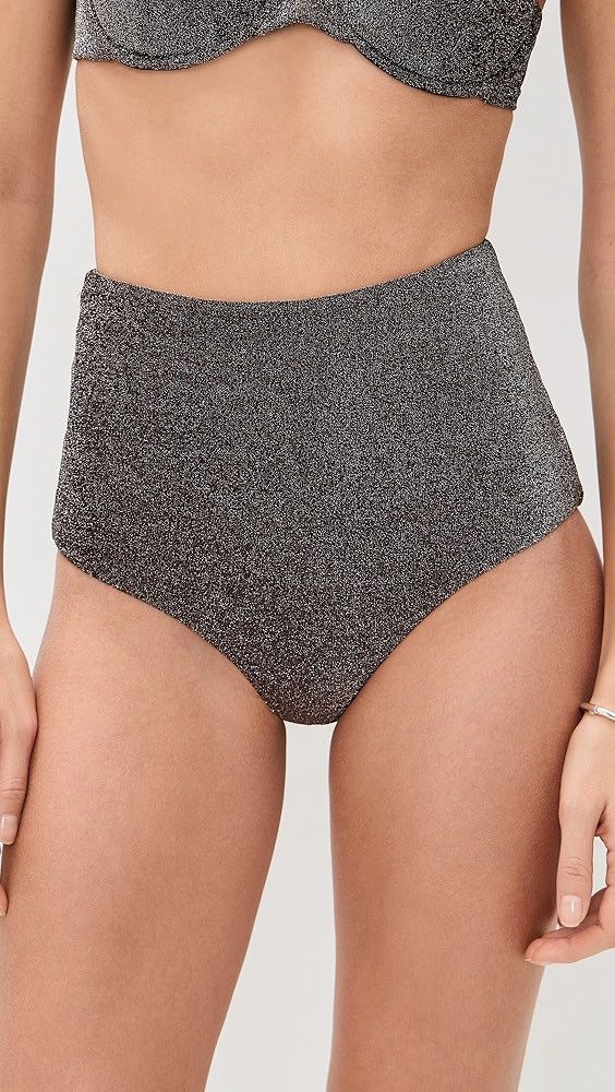 Metallic Lami Bikini Bottoms | Shopbop
