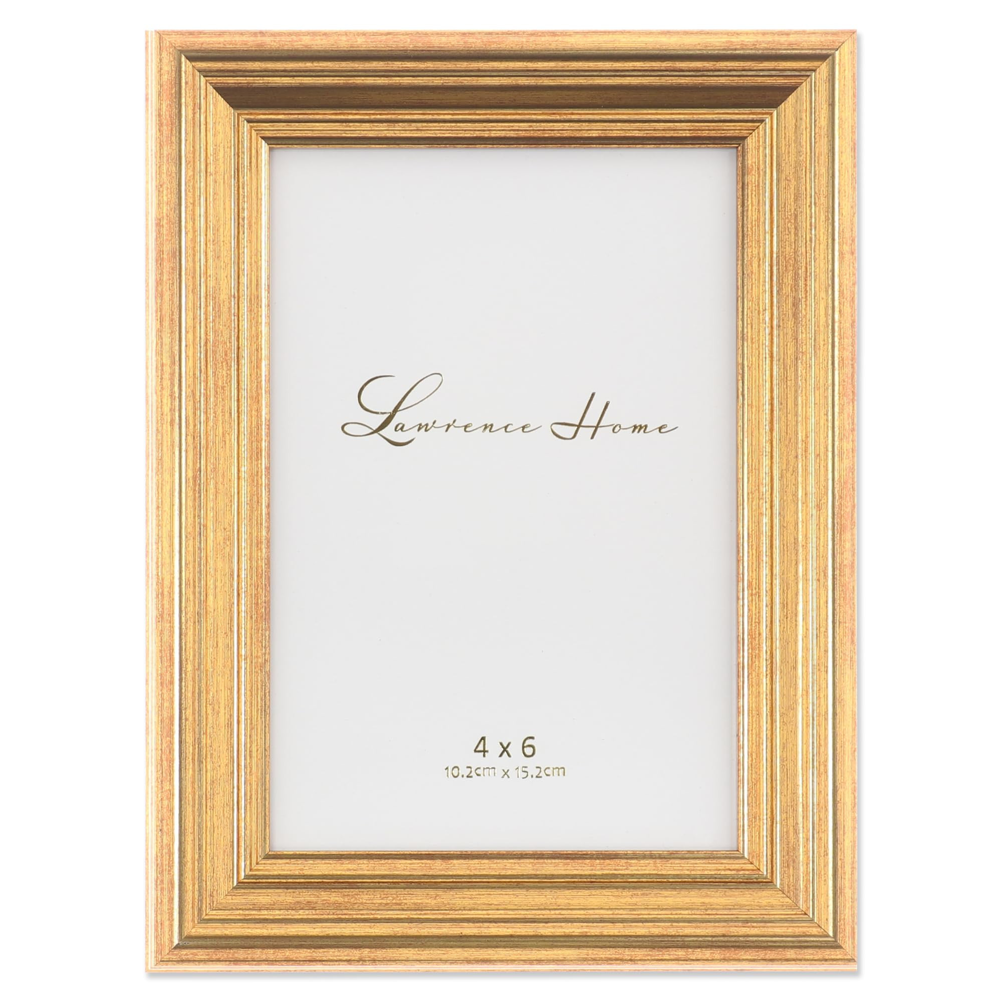 Lawrence Frames Sutter Burnished Picture Frame, Gold, 4x6 | Amazon (US)