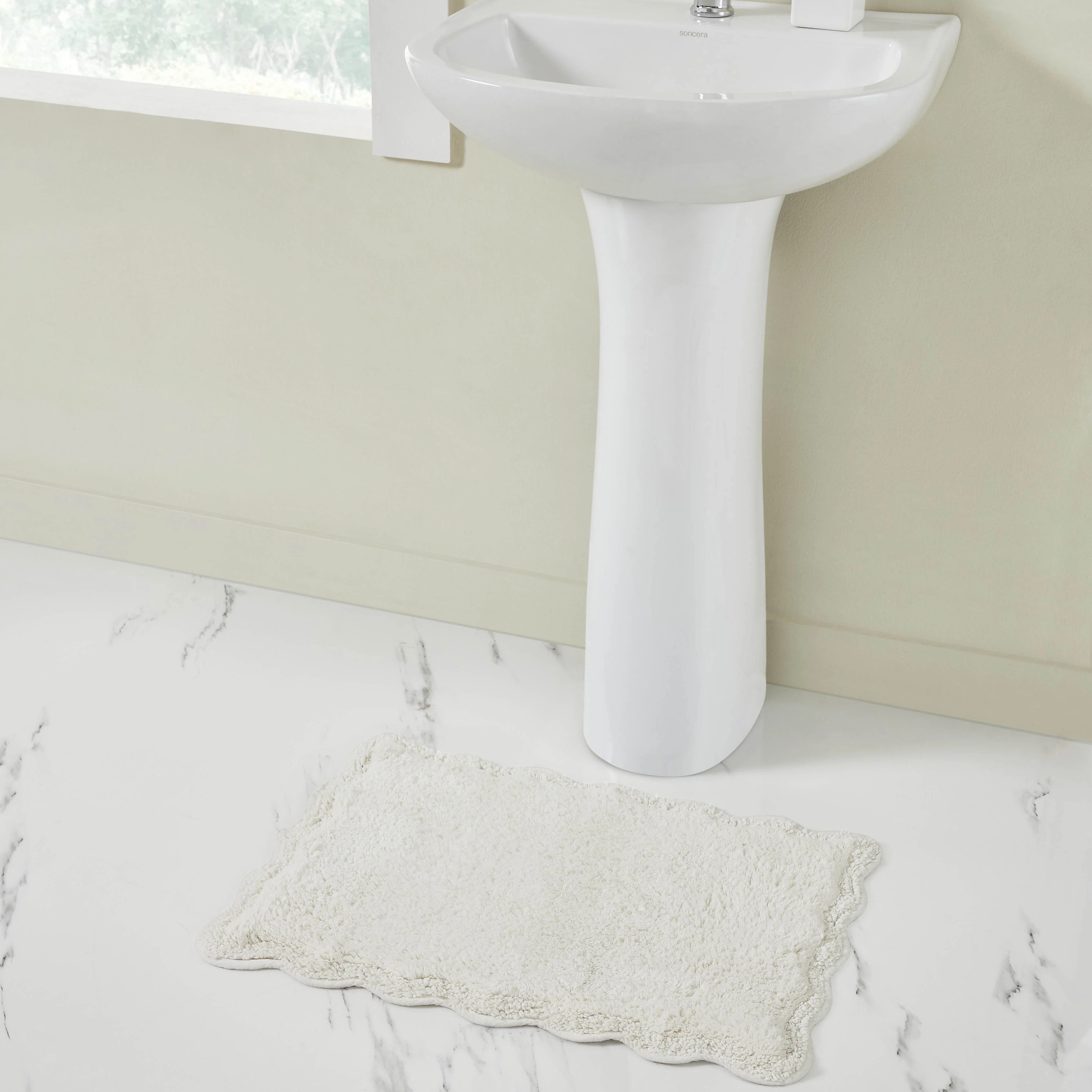 Home Scallop Cotton Bath Rug, | Wayfair North America