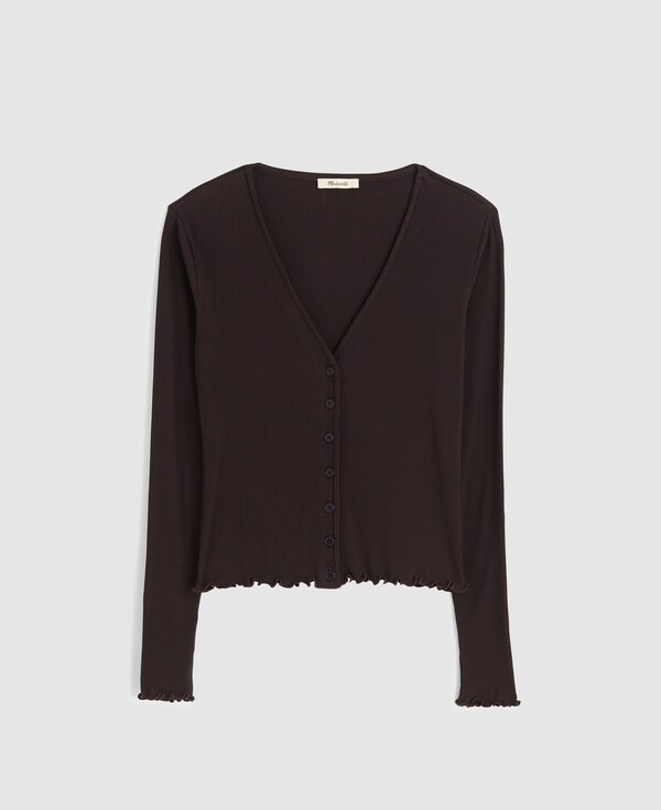 Lettuce-Hem V-Neck Cardigan | Madewell | Madewell