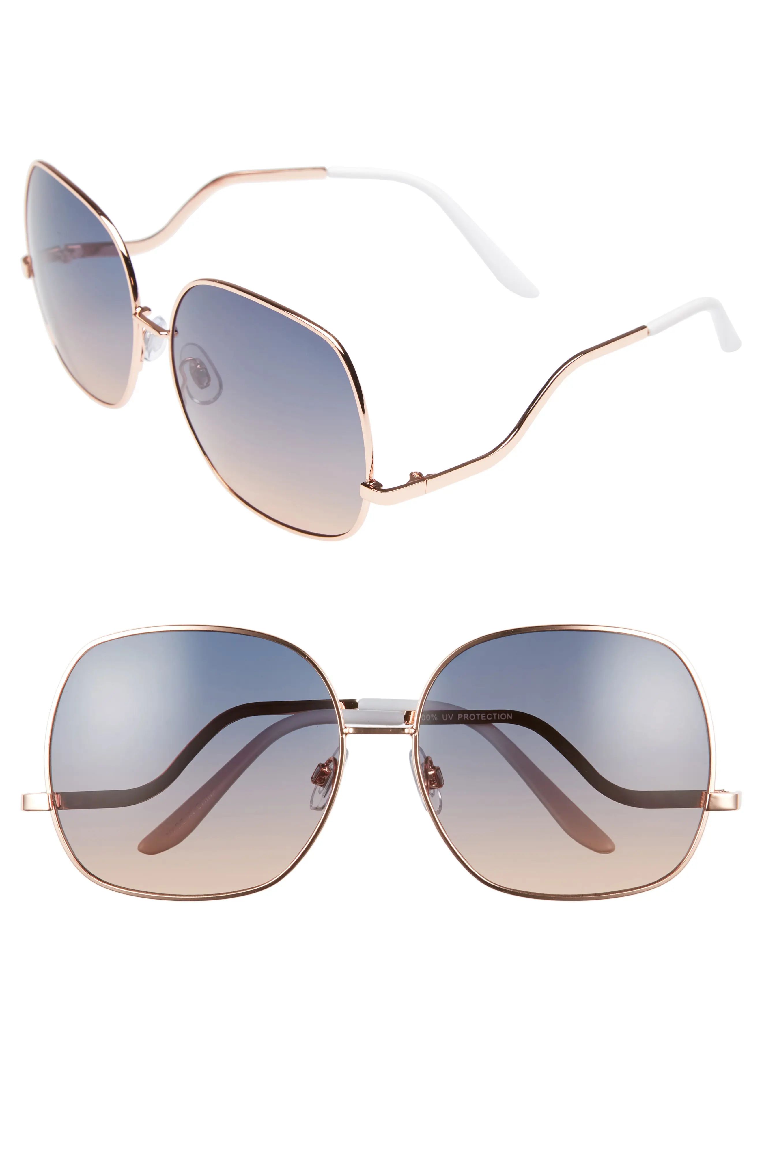 63mm Ombré Square Sunglasses | Nordstrom