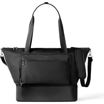 BAGGALLINI Park Ave Weekender Tote in Black Twill at Nordstrom | Nordstrom