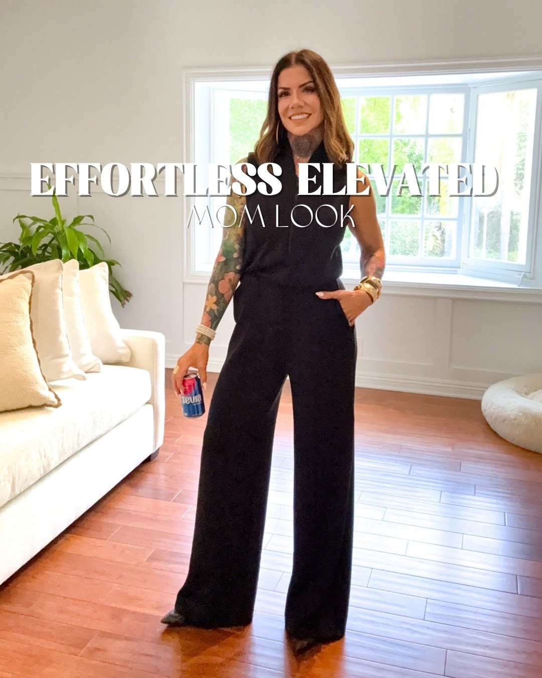 I sized down on this Spanx jumpsuit to a small tall. I could have done an XS for reference. 

#LTKWorkwear #LTKOver40 #LTKmomlife