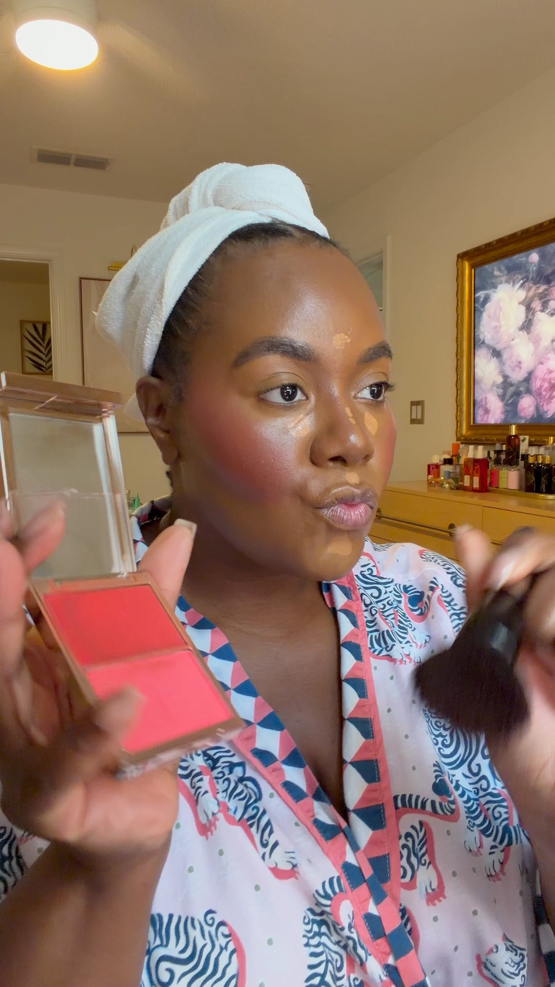 love this @patricktabeauty#patrickta blush - she’s vibrant 

Patrick’s technique is too apply the powder first and the cream 

#LTKPlusSize #LTKSaleAlert #LTKBeauty