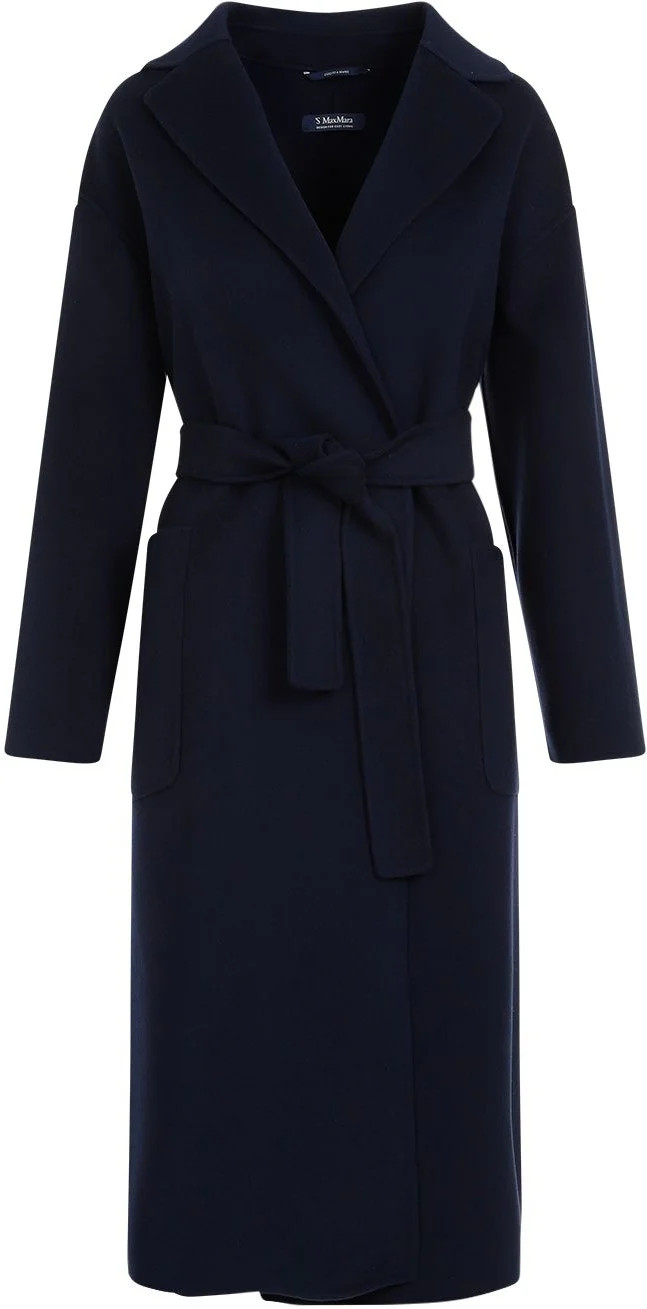 Women's Max Mara Nina Coat in Blue | Size 36 | 241901106160080700 | LOZURI