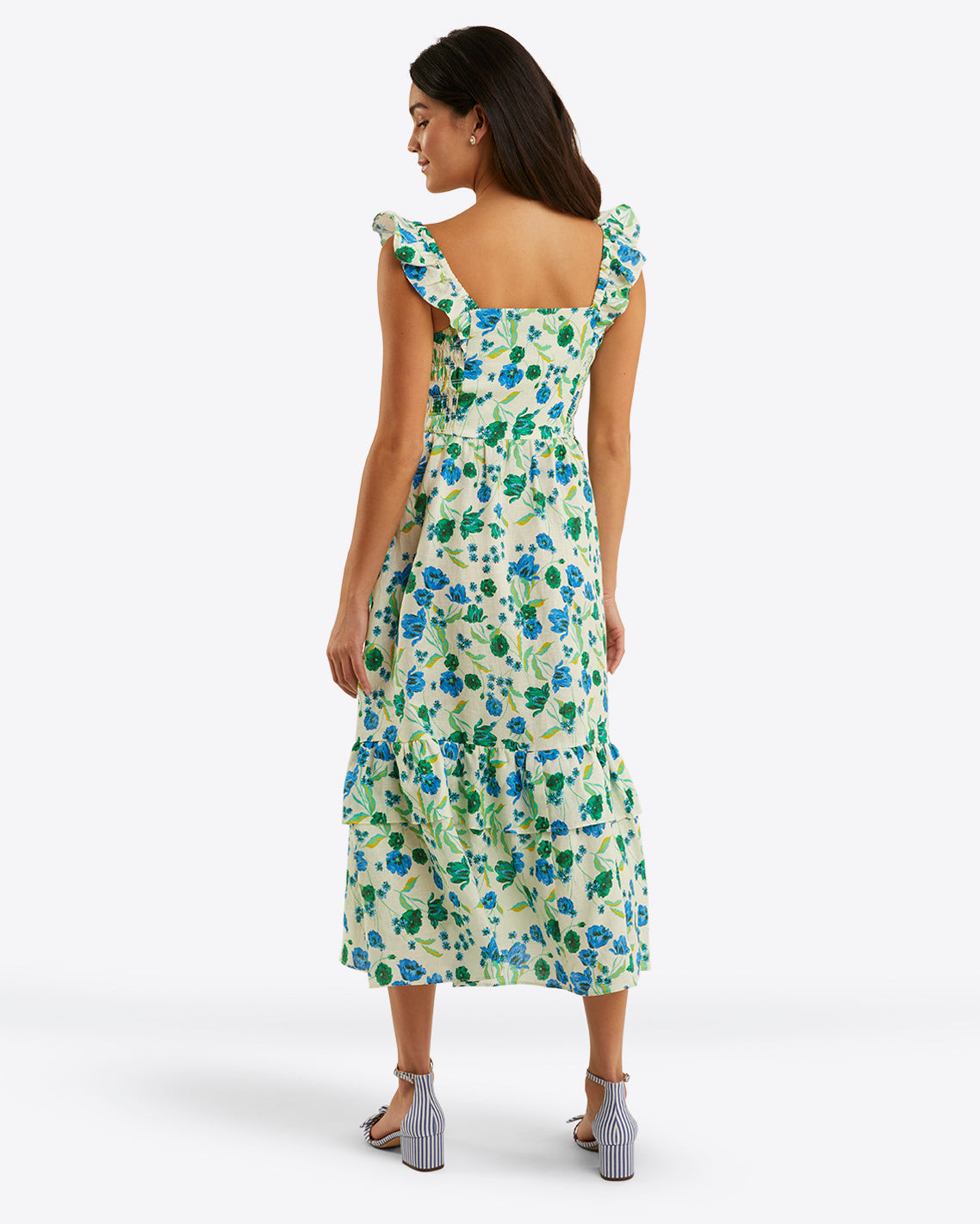 Carrie Midi Dress in Linen | Draper James (US)