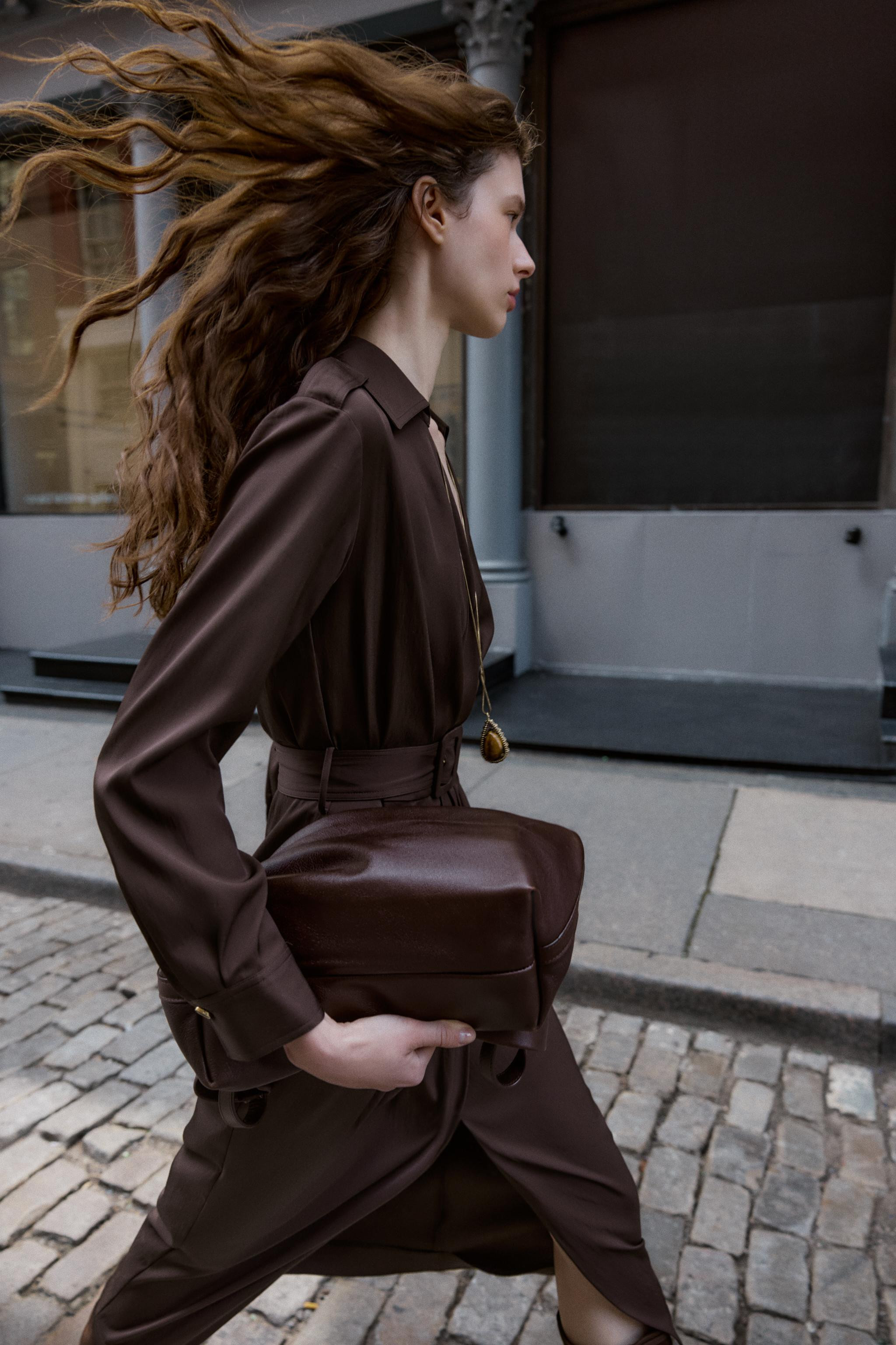 BELTED WRAP MIDI DRESS | Zara US