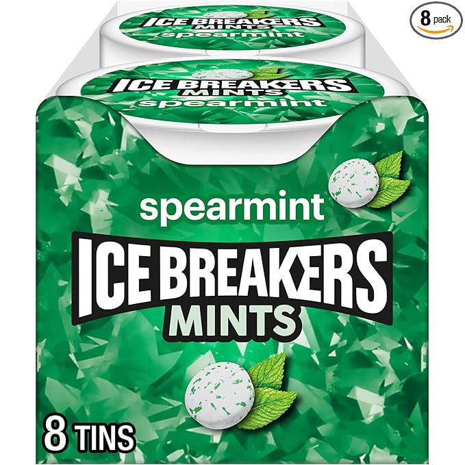 ICE BREAKERS Spearmint Sugar Free Mints Tins, 1.5 oz (8 Count) | Amazon (US)