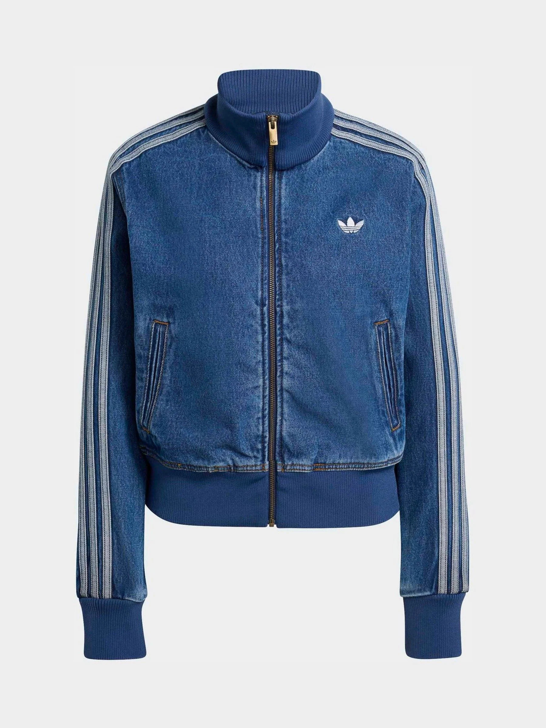 adidas originals adidas Originals Red Firebird Track Top Denim | Next US