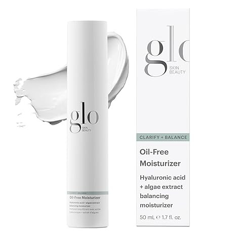Glo Skin Beauty Oil Free Moisturizer - Lightweight Moisturizing Face Cream Powered by Hyaluronic ... | Amazon (US)
