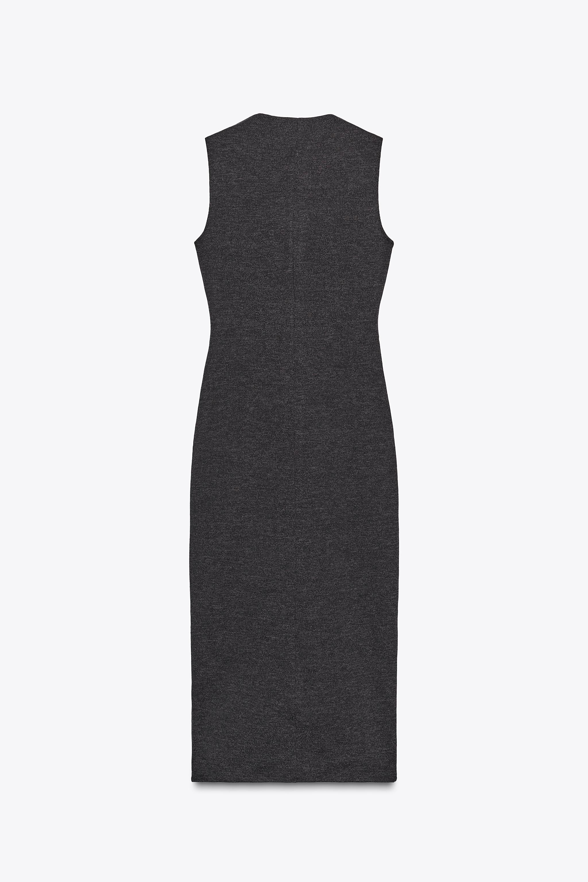 BUTTON MIDI DRESS | Zara US