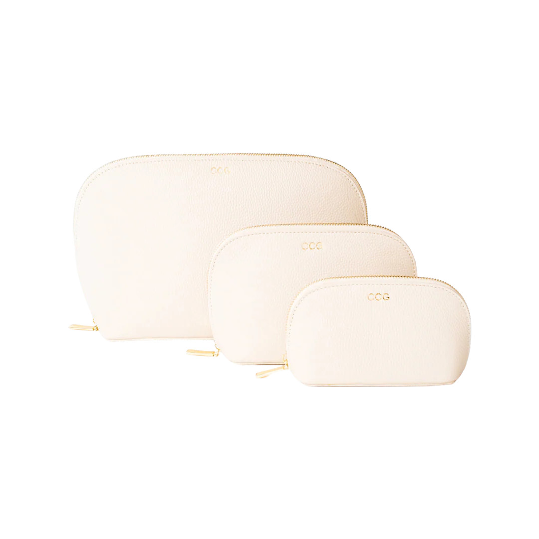 Toiletry Pouch - Ecru | White Elephant Designs