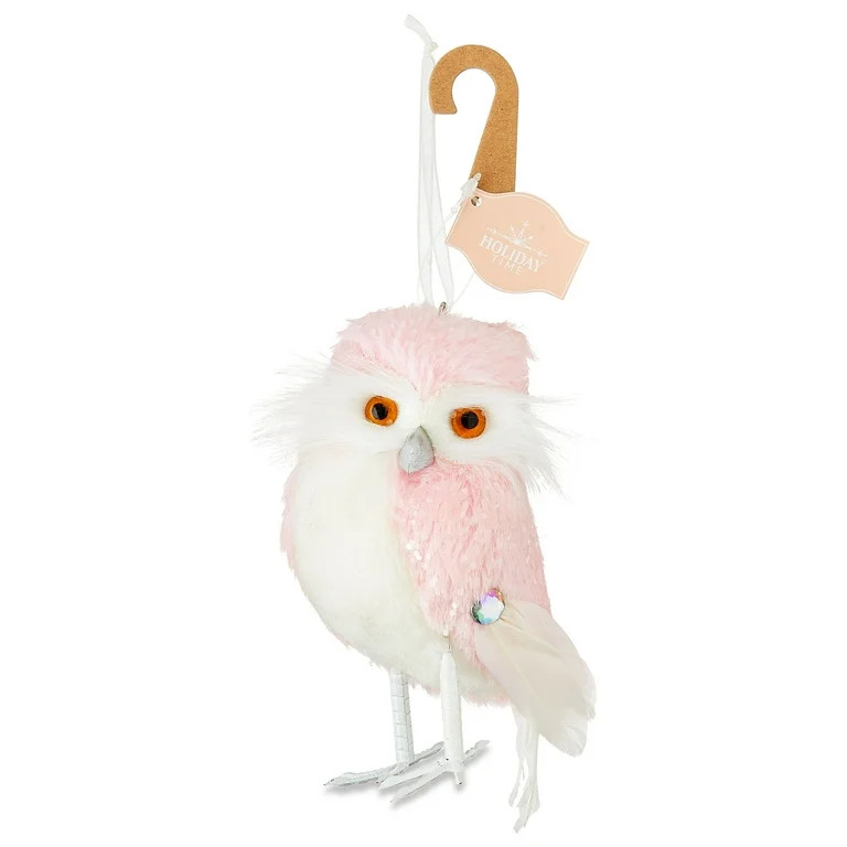 Pink Owl Christmas Ornament, Blush Theme, 4.7", by Holiday Time | Walmart (US)