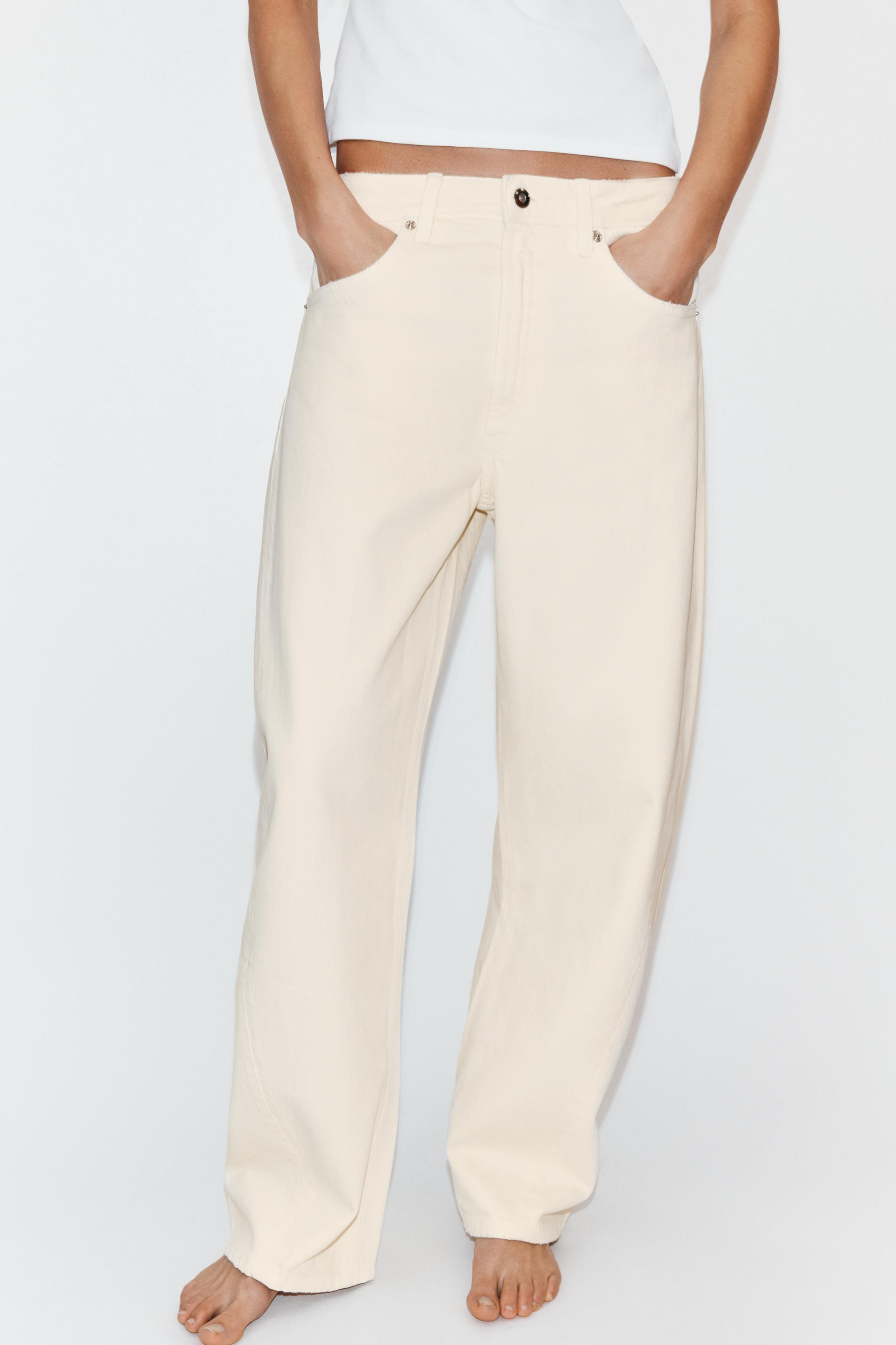 TRF MID-RISE BAGGY BALLOON JEANS | Zara US
