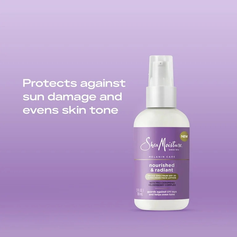 SheaMoisture Melanin Care SPF 30 Sunscreen Face Lotion, 3 oz | Walmart (US)