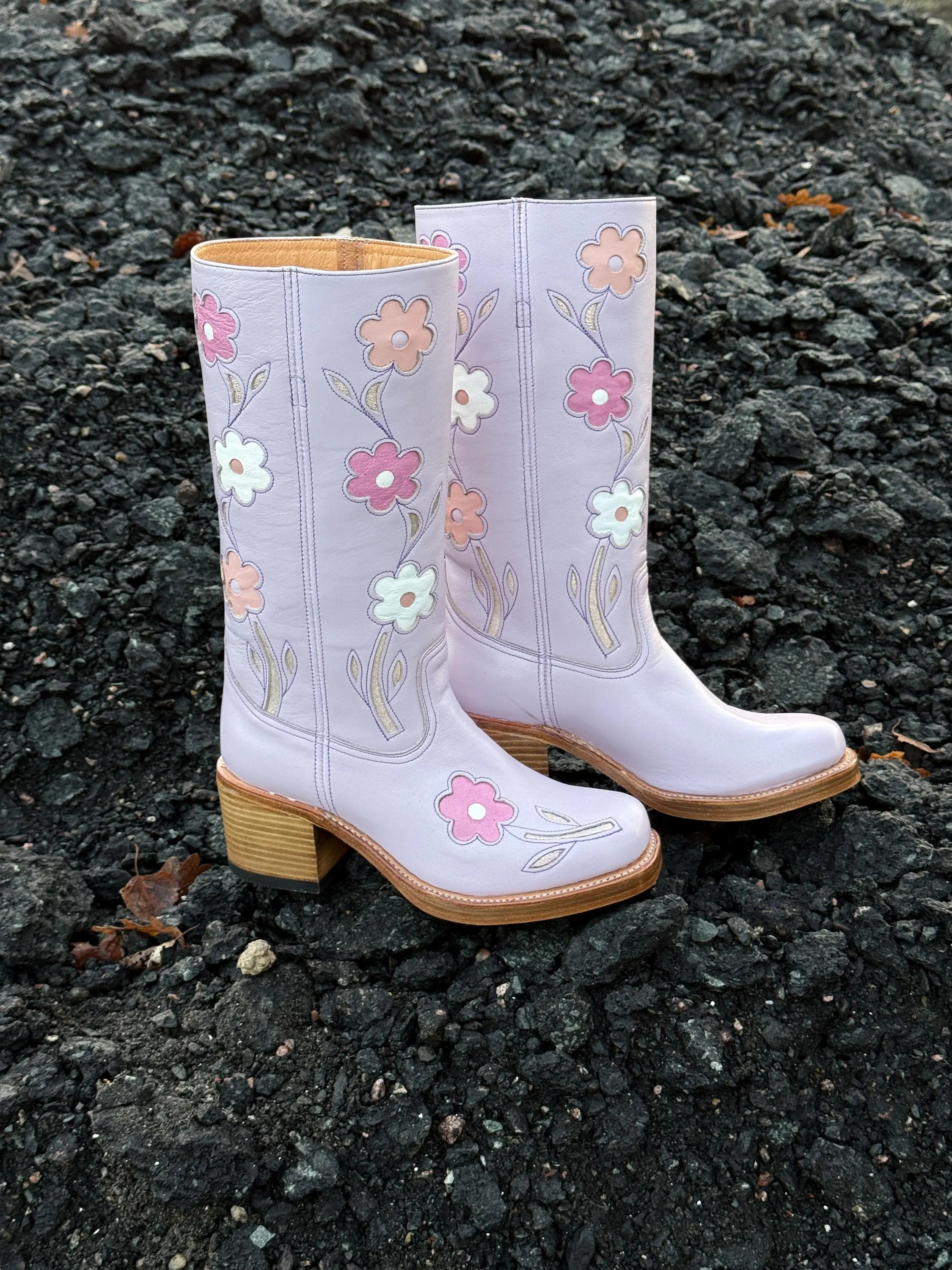 Flower Boots Lilac - Etsy | Etsy (US)