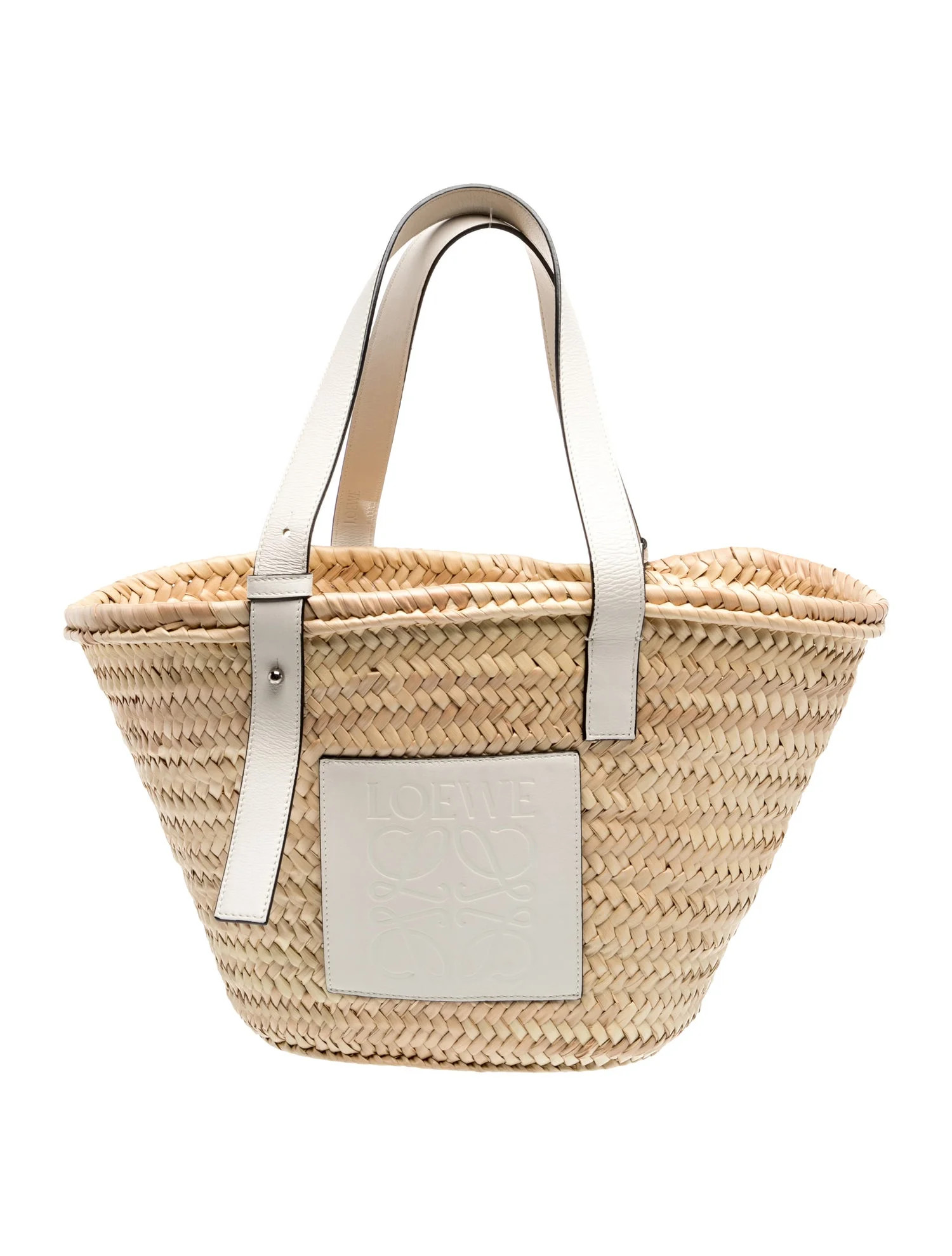 Loewe Raffia Basket - Neutrals Totes, Handbags - LOW105209 | The RealReal | The RealReal